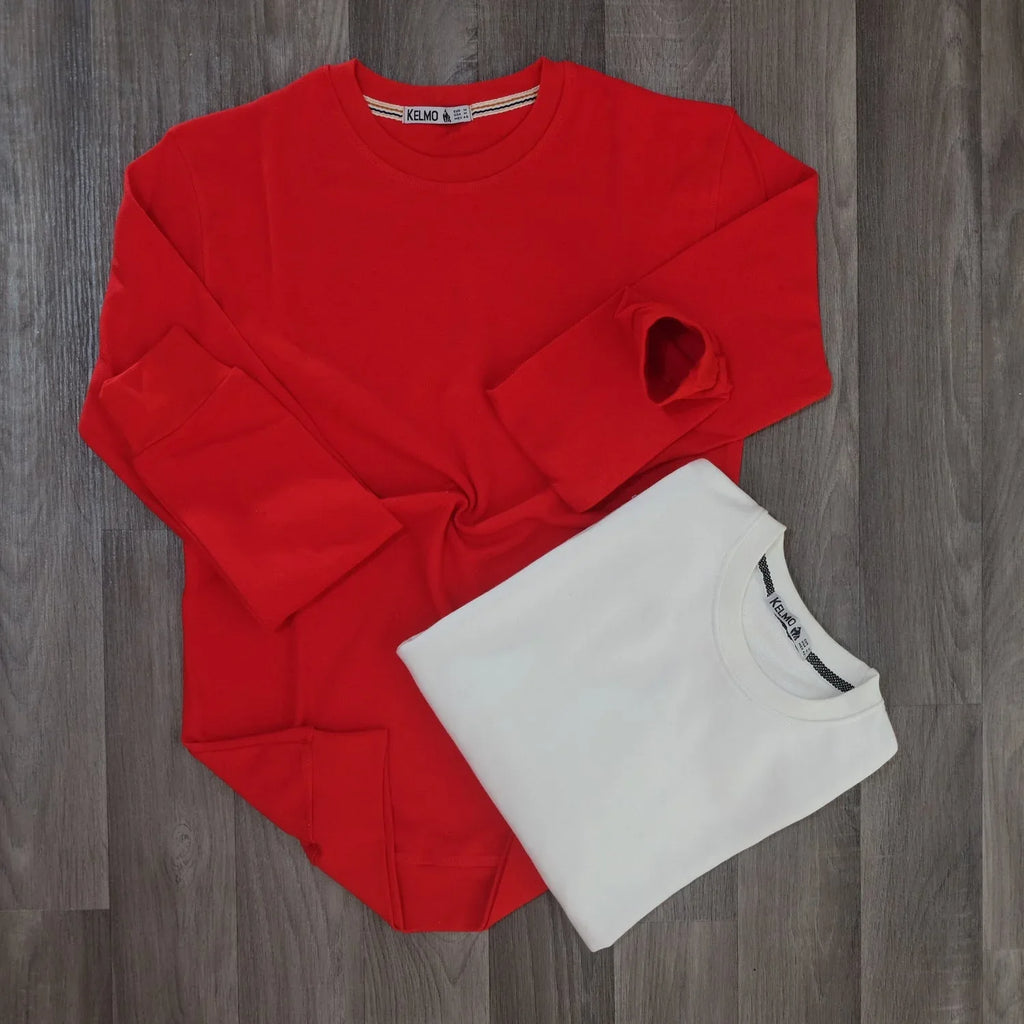 Pack 2 Sweat Blanc + Rouge Kelmo