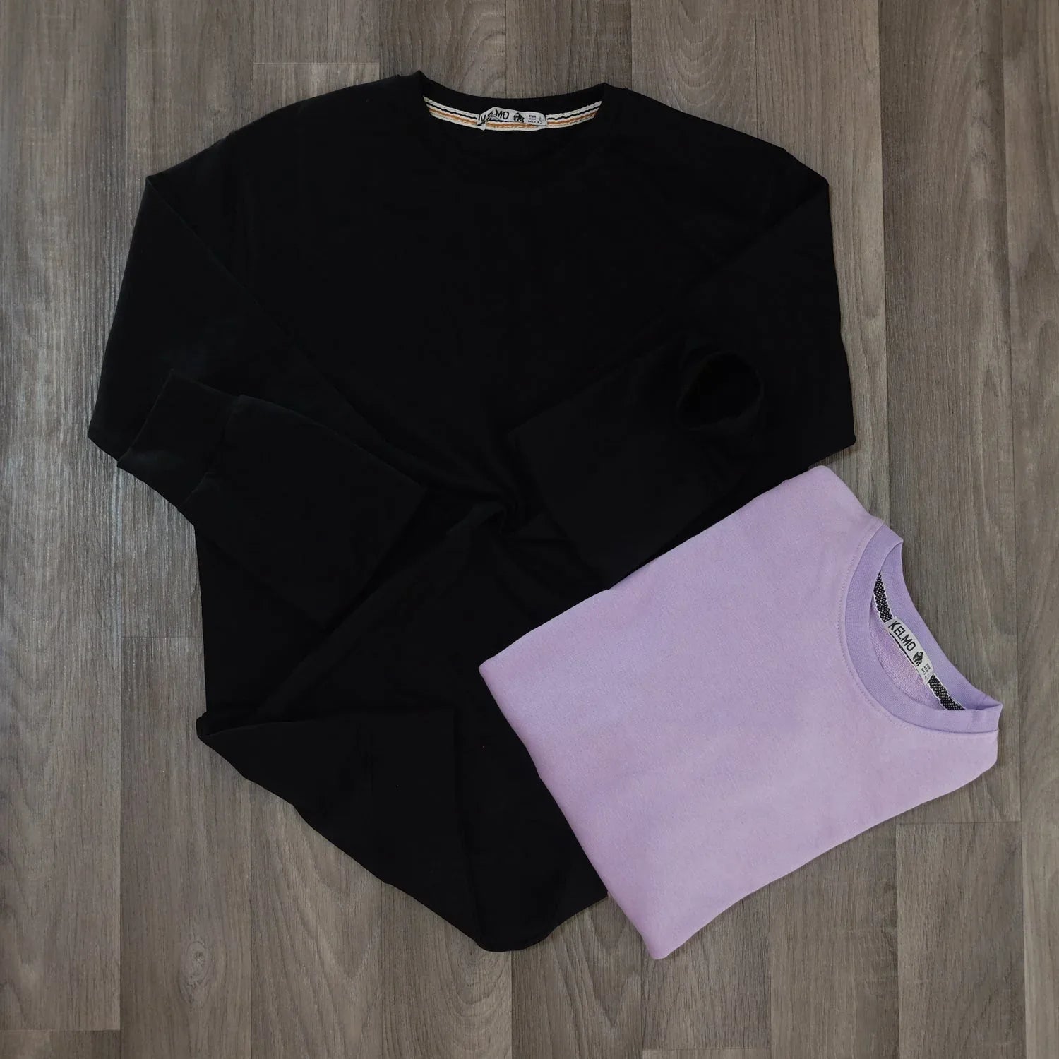 Pack 2 Sweat Noir + Mauve Kelmo