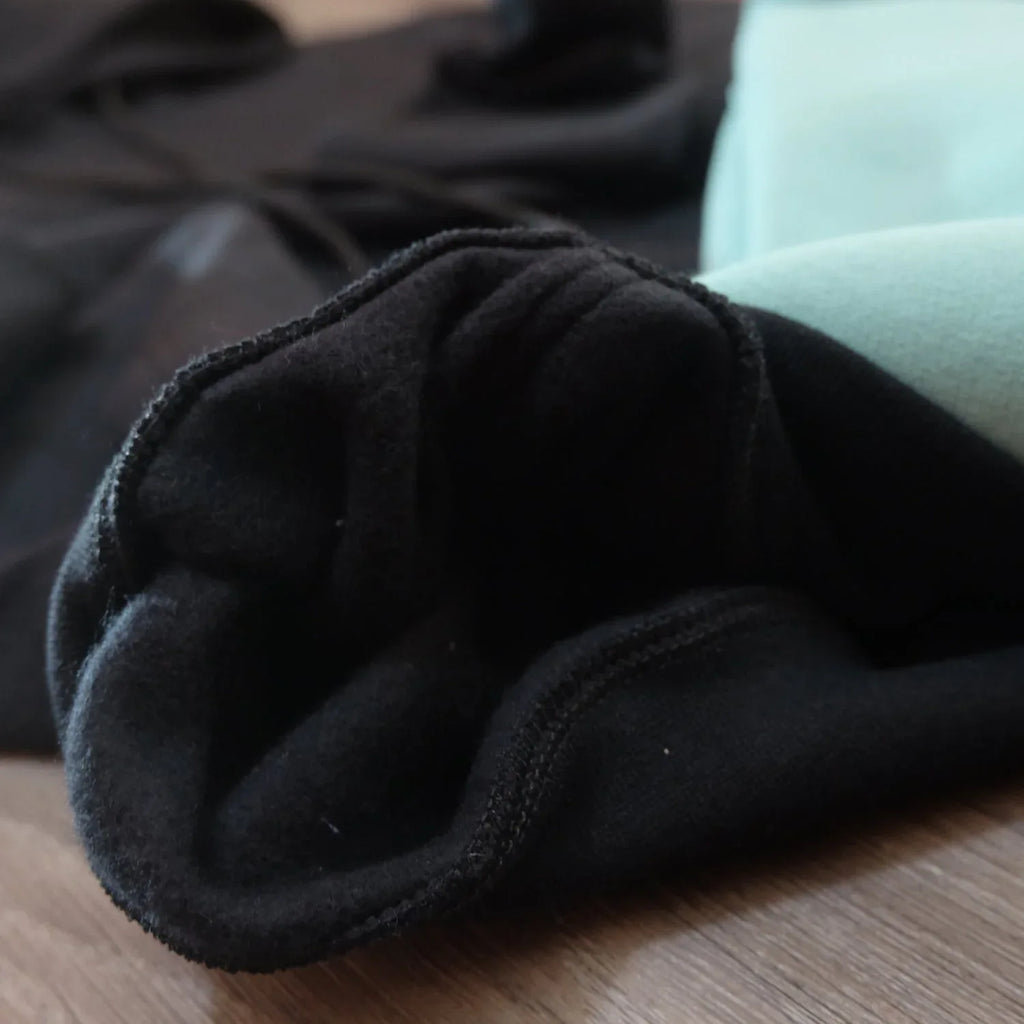 Pack 2 Sweat a Capuche Cotton Noir + Vert Eau Kelmo